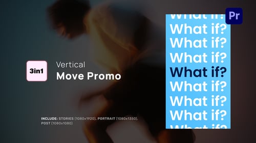 Vertical Move Promo for Premiere Pro