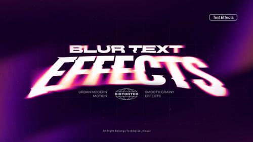 Blur Text Effects