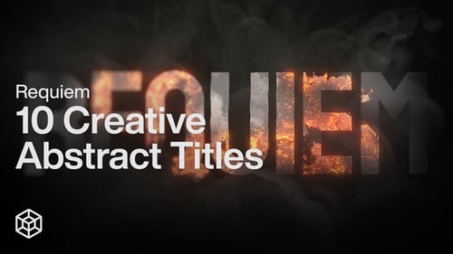 Creative Grunge Abstract Title Animations for Cinematic Film Intros