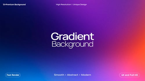 Fondos degradados premium, paquete de movimiento que mezcla colores suaves para DaVinci Resolve