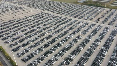 Parking lot in factory