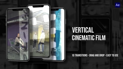 Vertical Cinematic Film Transitions