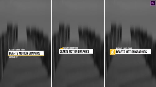 3D Elegant Lower Third Vertical Premiere Pro