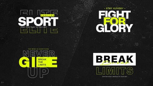 Sport Typography Titles