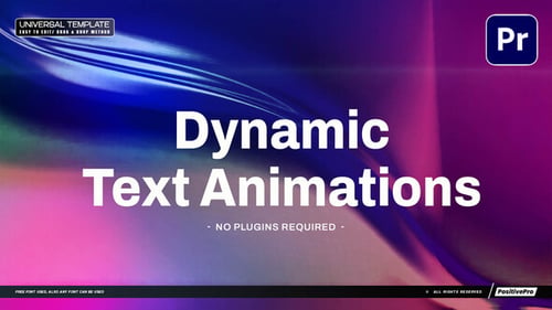 Dynamic Text Animations Mogrt