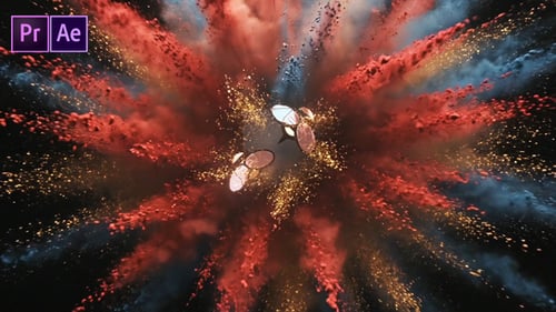 Powder Explosion Logo Reveal