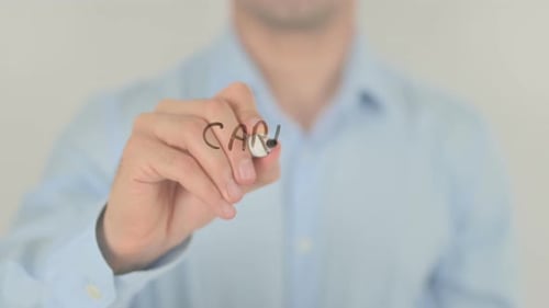 Opportunité de carrière, écriture sur écran transparent