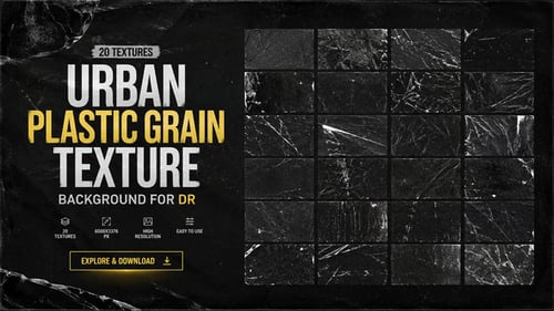 Urban Plastic Grain Texture Backgrounds For DaVinci Resolve