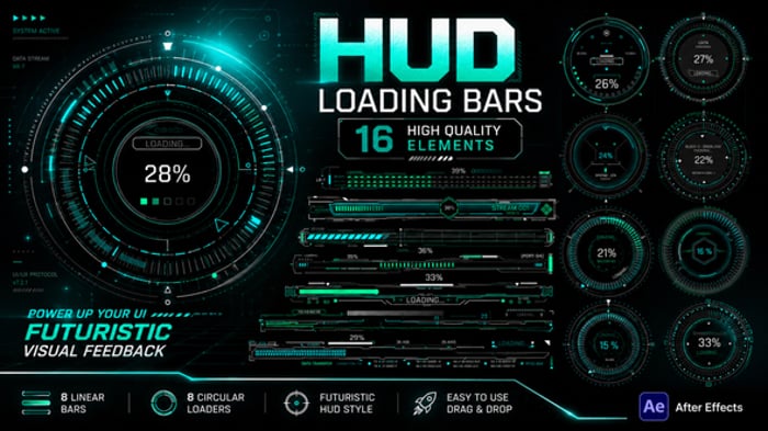 Loading Screen Editable Video Templates - Envato