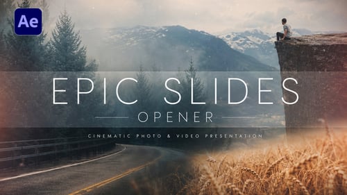 Epic Slides Opener - Cinematic Photo And Video Presentation For After Effects