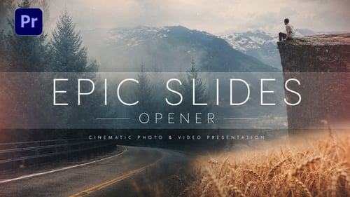 Epic Slides Opener - Cinematic Photo And Video Presentation For Premiere Pro
