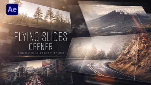 Flying Slides Opener - Cinematic Slideshow Opener For After Effects