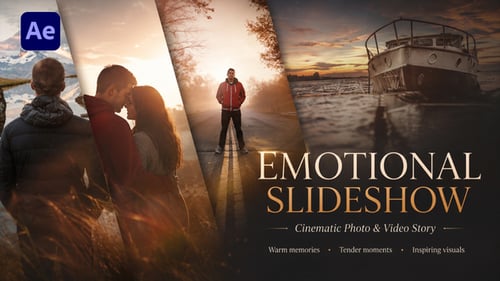 Emotional Slideshow - Cinematic Photo And Video Story For After Effects