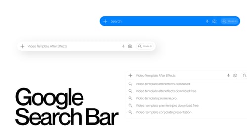 Google Search Bar | Modern UI Search Animation