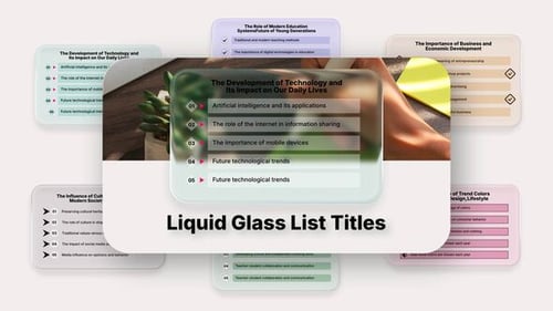 Liquid Glass List Titles