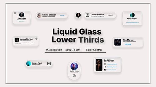 Liquid Glass Lower Thrids