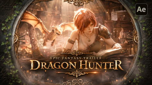 Dragon Hunter - Epic Fantasy Trailer And Heroic Adventure Opener For After Effects