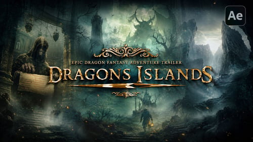 Dragons Islands - Epic Dragon Fantasy Adventure Trailer For After Effects