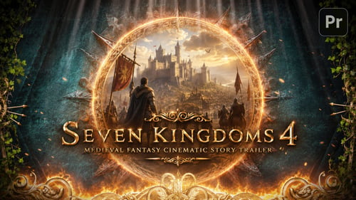 Seven Kingdoms 4 - Medieval Fantasy Cinematic Story Trailer For Premiere Pro