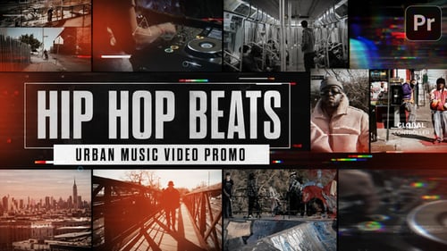 Hip Hop Beats - Urban Music Video Promo For Premiere Pro