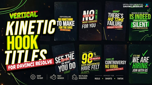 Vertical Kinetic Hook Titles