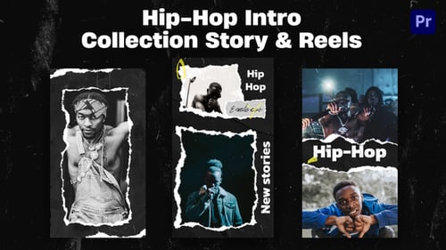 Hip-Hop-Intro-Kollektion Story Mogrt