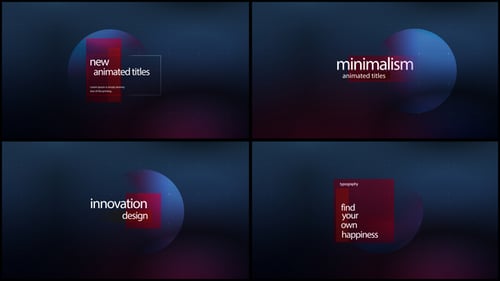 Elegant Minimalist Animated Titles for Professional Video Projects
