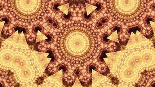 Fire kaleidoscope animation background.
