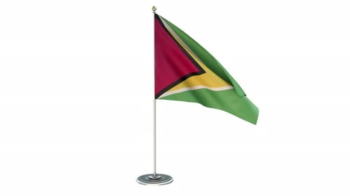 Guyana Office Small Flag Pole