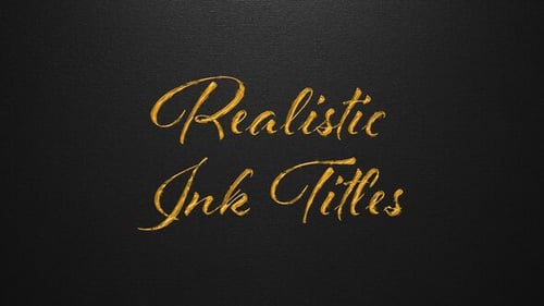 Realistic Glossy Ink Reveal Title Animation