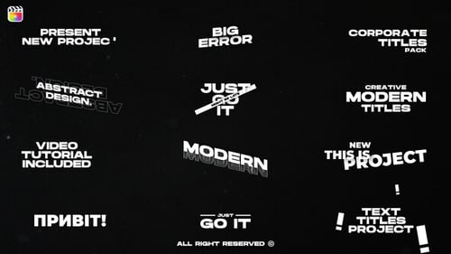 Text Titles \ FCPX