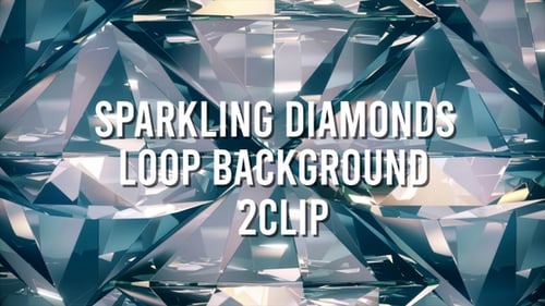 Sparkling Geometric Diamond Loop Background