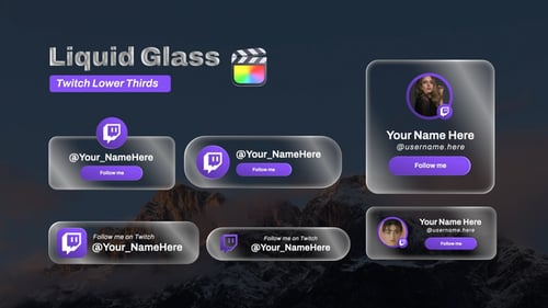 Twitch Liquid Glass Lowerthirds