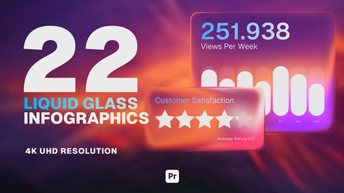 Liquid Glass Infographics MOGRT