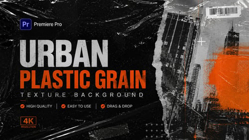 Urban Plastic Grain Texture Backgrounds For Premiere Pro