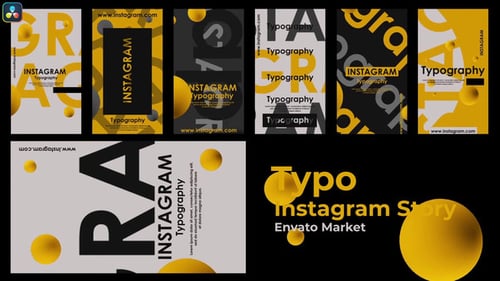 Typographic Instagram Stories