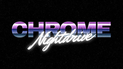 Retro Chrome Text Effects