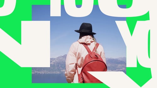 Fast Geometric Travel Opener with Bold Typography