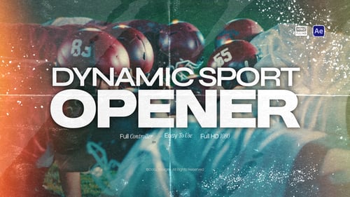 Dynamic Sport Opener with Gritty Grunge Texture