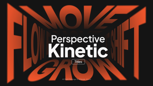 Dynamic 3D Perspective Kinetic Typography for Modern Projects