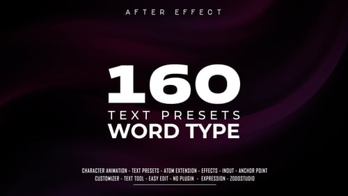 Dynamic Kinetic Typography Word Animation Presets for Professional Video Projects