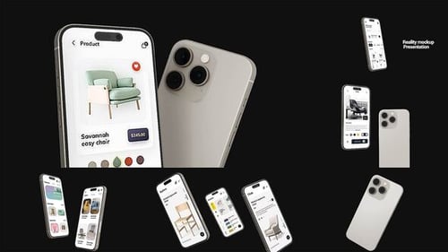 3D Smartphone App Mockup Presentation