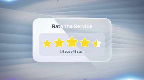 Rating UI Animation Pack – Stars, Sliders, Gauges, Reviews, Score Cards, Glass or Solid UI Widgets