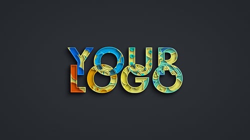 Vibrant Abstract Liquid Texture Logo Reveal Animation