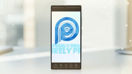 Vertical Digital Logo Reveal with Modern Block Animation