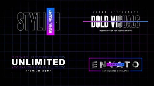 Modern Typography Titles