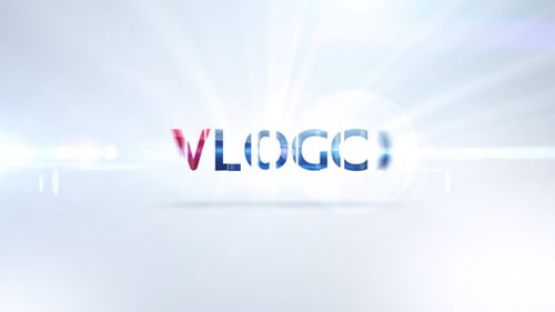 Clean Glossy Logo Reveal with Modern Light Rays