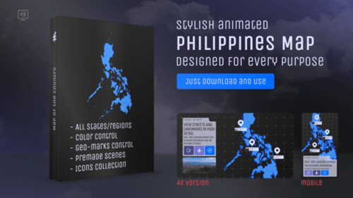 Philippines Map – Detailed Country Cartography Template