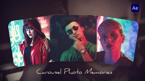 Carousel Photo Memories Slideshow – After Effects Template