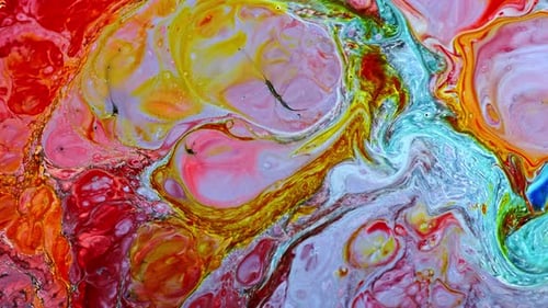 Arte abstracto de difusión de tinta colorida 161